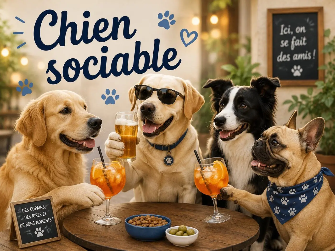 Chien sociable : accueil en milieu familial