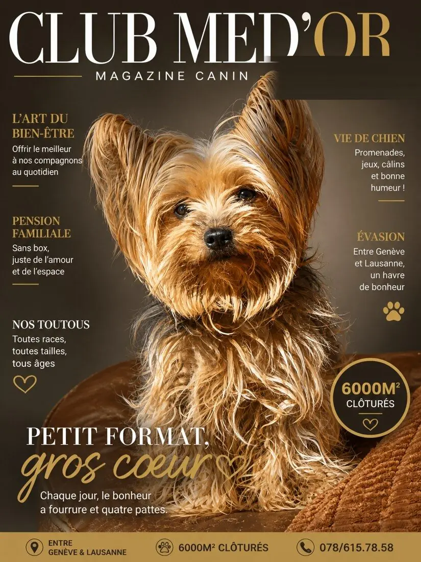 Plume, en couverture du magazine Club Med'Or